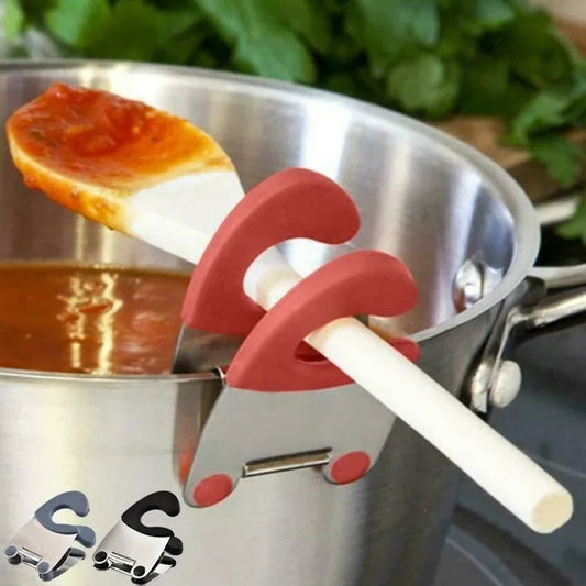 Silicone Pot Clip Spoon Rest